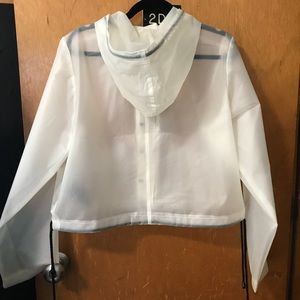 Urban Outfitters Cropped Clear Raincoat 